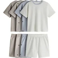 The Set Pyjama The Set Schlafanzug mit T-Shirt + Shorts, 4er-Pack (8 tlg)