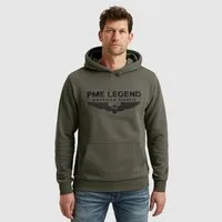 PME LEGEND Kapuzensweatshirt Hooded soft terry with logo mit Logostickerei