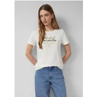 s.Oliver Kurzarmshirt T-Shirt T-Shirt aus weichem Baumwollmix mit Artwork