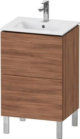 Duravit L-Cube Waschtischunterbau bodenstehend Nussbaum Matt 520x421x704 mm - LC667107979 LC667107979