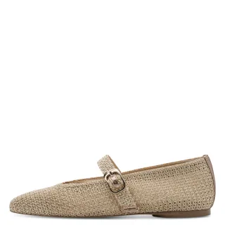 Tamaris - Ballerina braun/gold - Gr. - 39