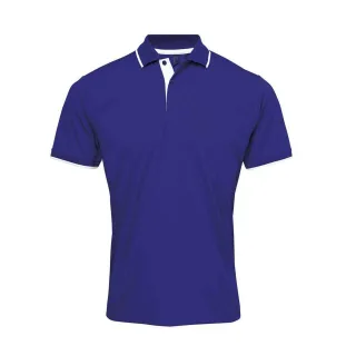 Premier - "Coolchecker" Poloshirt für Herren (Königsblau/Weiß)