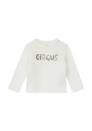 s.Oliver - T-Shirt creme/weiß - Gr. - 80