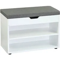 KESPER® Schuhschrank KESPER Schuhschrank mit Sitzkissen, FSC mit Klappe / zusätzliches Stauraumfach