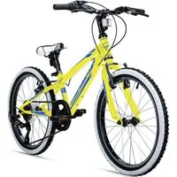 bergsteiger Kinderfahrrad Kansas 20, 24 Zoll, 6, 7, 8, 9, 10, 11 Jahre, Mädchen, Jungen, 6 Gang Shimano Tourney RD-TY300 Schaltwerk, Kettenschaltung, V-Brakes