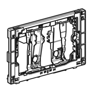 Geberit Schwenkrahmen für DuoFresh Modul 243974211 mit manueller Auslösung glanzverchromt