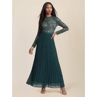 Apart Abendkleid Spitzenkleid mit Plissee-Rock