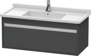 Duravit Ketho Waschtischunterbau wandhängend Graphit Matt 1000x455x410 mm - KT666504949 KT666504949