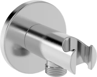 Hansa Wandanschlussbogen HANSA 2900, rund Stahl gebürstet, 290040-80 290040-80