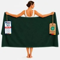 Komfortec Saunatuch 100x200 Extra Große XXL Premium Saunatuch, Unifarben (1-St), extra Große XXL, Schnelltrocknend, Frottee, Weich, Baumwolle