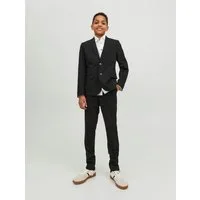 Jack & Jones Junior Anzug JPRSOLAR elastisch und pflegeleicht für besondere Anlässe (Set, 2-tlg) unifarben, modisch, slim fit, Web, Reverskragen