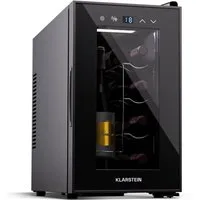 Klarstein Weinkühlschrank Shiraz, für 8 Standardflaschen á 0,75l,Wein Flaschenkühlschrank Weintemperierschrank Weinschrank Kühlschrank