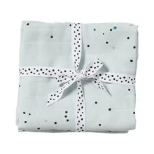 Done by Deer Wickeltuch 2-Pack, Dreamy Dots, blau