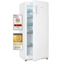 exquisit Getränkekühlschrank 5 robuste Gitterablagen zur Lagerung von Flaschen oder Getränkekisten GKS29-V-H-280E weiss, 145,5 cm hoch, 60 cm breit, Praktisch & übersichtlich: 254 L Kühlschrank mit Gitterablagen & LED