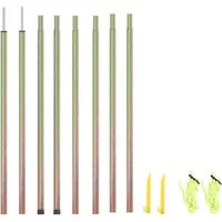 vidaXL Zeltstange Sonnensegel Stangen 2 Stk. 200 cm Verzinkter Stahl, (2-St)