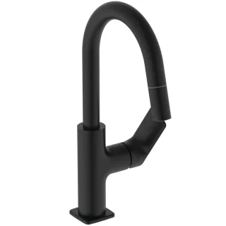 Ideal Standard Waschtisch-Armatur H200 CeralifeC Ausladung 150mm mit heraus.Brause PushOpenVentil Si BE056XG