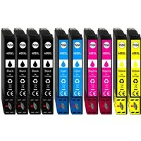 Druckerparadies 10er Multipack für Epson 405XL Tintenpatronen Set Tintenpatrone (10-tlg., für WF-3820 WF-3825 WF-4820 WF-4825 WF-4830 WF-7310 WF-7830 WF-7835 WF)