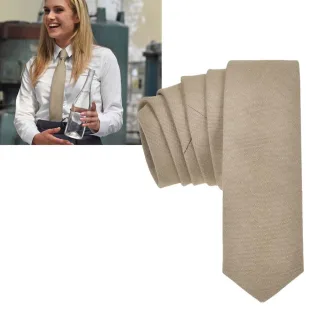Sir Redman Krawatte Herren Damen robust 6,5x144cm Baumwoll-Mix taupe. Ein professionelles Accessoire für ein einheitliches Erscheinungsbild im Team.