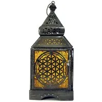 Guru-Shop Laterne Orientalische Metall/Glas Laterne in..