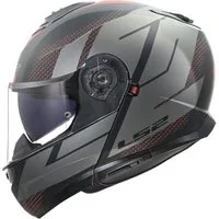 LS2 Motorradhelm FF908 Strobe II Code Klapphelm, vorbereitet für Kommunikationssystem,integriertes Sonnenvisier