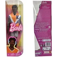 Barbie Stehpuppe Mattel HPF79 Barbie Fashionitas Ken Puppe Sport Outfit Shorts Shirt we