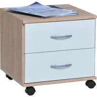 VOGL Möbelfabrik Rollcontainer Barrie, Bürocontainer, Nachtschrank, (1 St), Ausführungen mit/ohne Schubladen, Höhe 41 cm, Made in Germany
