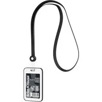 Erich Krause Schlüsselanhänger, Ausweishülle mit Silikon Band 40cm Set - Schwarz