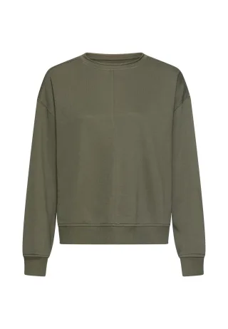 camel active - Sweatshirt aus Baumwollgemisch dark olive - Gr. - XS