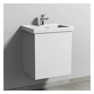 Sanipa 3way Waschtischunterbau zu Villeroy & Boch Subway 3.0 Waschtisch mit 1 Tür, Weiß-Soft SM84543