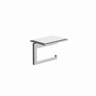 Kludi VELA C Toilettenpapierhalter mit Ablage chrom, 3197105 3197105