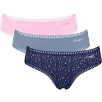 sloggi Hipster GO Crush (3er Pack) mit Spitzendetails, Multipack