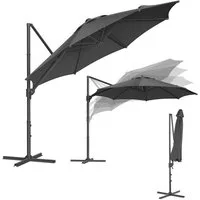 SONGMICS Sonnenschirm, Ampelschirm, ∅300cm, mit/ohne 28 Solar-LED-Leuchten, um 360° drehbar