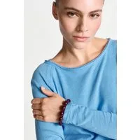 RICHROYAL Langarmshirt 2409 O HJ LS mit offener Ausschnittkante und Saum