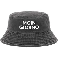 Neverless Fischerhut Anglerhut mit Print Moingiorno Baumwolle Bucket Hat Herren Damen