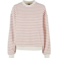 URBAN CLASSICS Sweater Urban Classics Damen Ladies Oversized Striped Crewneck