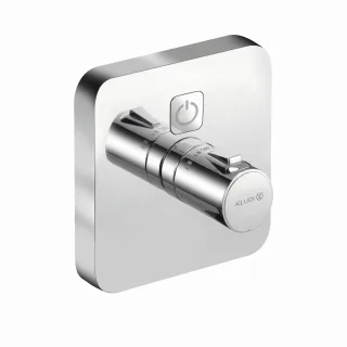 Kludi PUSH UP-Thermostatarm. mit Druck- taste für 1 Verb., soft edge chrom, 389010538 389010538