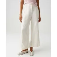 OPUS Culotte MAIGA FLOW aus nachhaltigem Viskose Leinen Mix Paspeltaschen vorne, pflegeleicht, natürlicher Griff, Casual