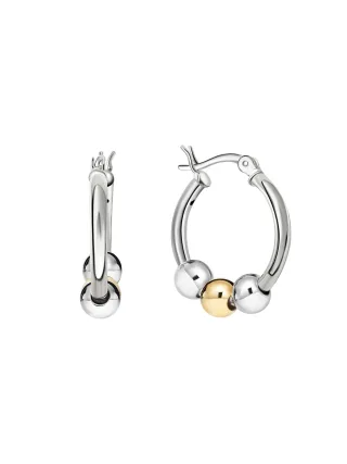 Zeeme Silber Creolen 925/- Sterling Silber rhodiniert/rosé