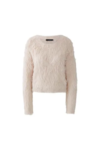 Oui - Pullover sepia rose - Gr. - 38