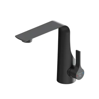 Steinberg Serie 290 Waschtisch-Einhebelmischer, Schwarz matt 290 1010 S