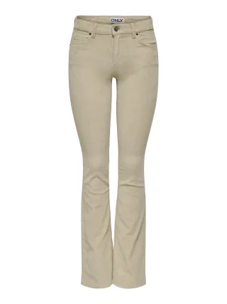 ONLY - ONLMARY-GLOBAL MID CORD FLARED PNT NOOS Oatmeal - Gr. - 34