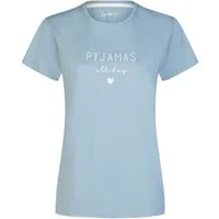 By Louise Pyjamaoberteil Damen Pyjamashirt mit kurzem Arm (1-tlg) Baumwolle
