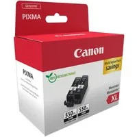 Canon PGI-550XL (Doppelpack) Tintenpatrone (Packung, 2-tlg)