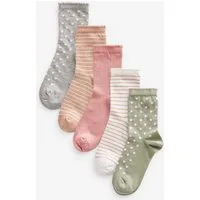 Next Kurzsocken Socken mit hohem Baumwollanteil im 5er-Pack (5-Paar)