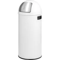 eluno Mülleimer Pushmülleimer 25 Liter aus Stahlblech, abnehmbarer Deckel