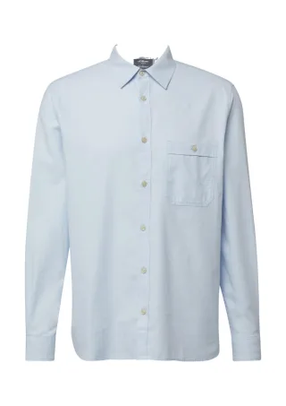 s.Oliver Red Label - Regular Fit: Langarmhemd mit Kentkragen blau - Gr. - XL