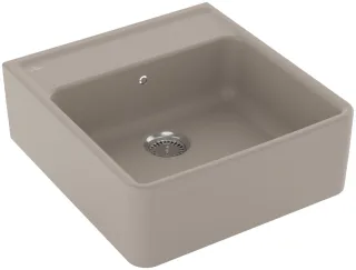 Villeroy & Boch Spülstein 595x630mm Ablgarn. Spülbecken m.tig Keram. Almond cplus, 632061AM 632061AM