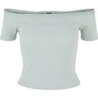 URBAN CLASSICS T-Shirt Urban Classics Damen Ladies Organic Off Shoulder Rib Tee (1-tlg)