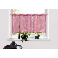 OTTO home Scheibengardine Anna (1 St), Ösen, halbtransparent, Ausbrenner, Viskose & Polyester, Äste-Motiv