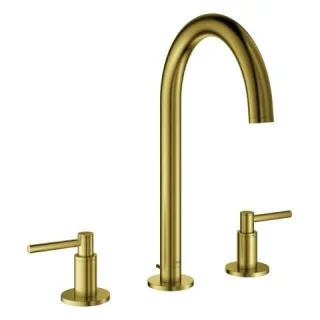 GROHE 3-Loch Waschtischarmatur Atrio 20649 Rohrauslauf Hebelgriff cool sunrise geb., 20649GN0 20649GN0